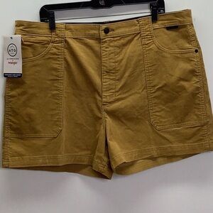 Wrangler Size 20Avg All Terrain Gear Corduroy Hike Shorts Mid Rise Regular Fit.